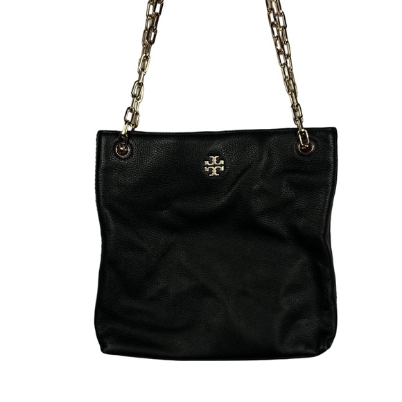 Tory Burch Frida Swingpack in Black Pebbled Leather with Gold hardware - Picture 2 of 8